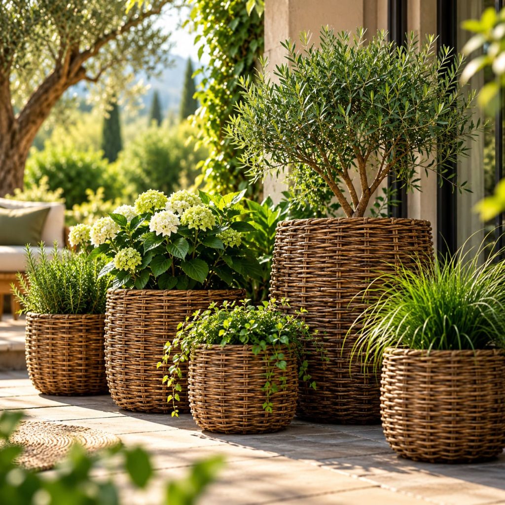 Cache-pots en Osier